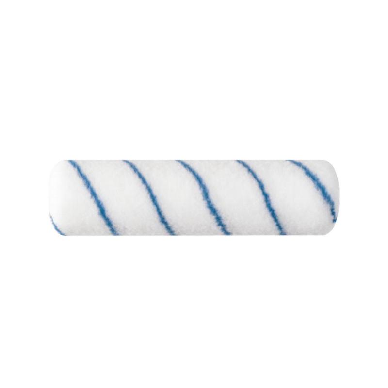 Copertura a rullo in poliestere intrecciato a strisce blu