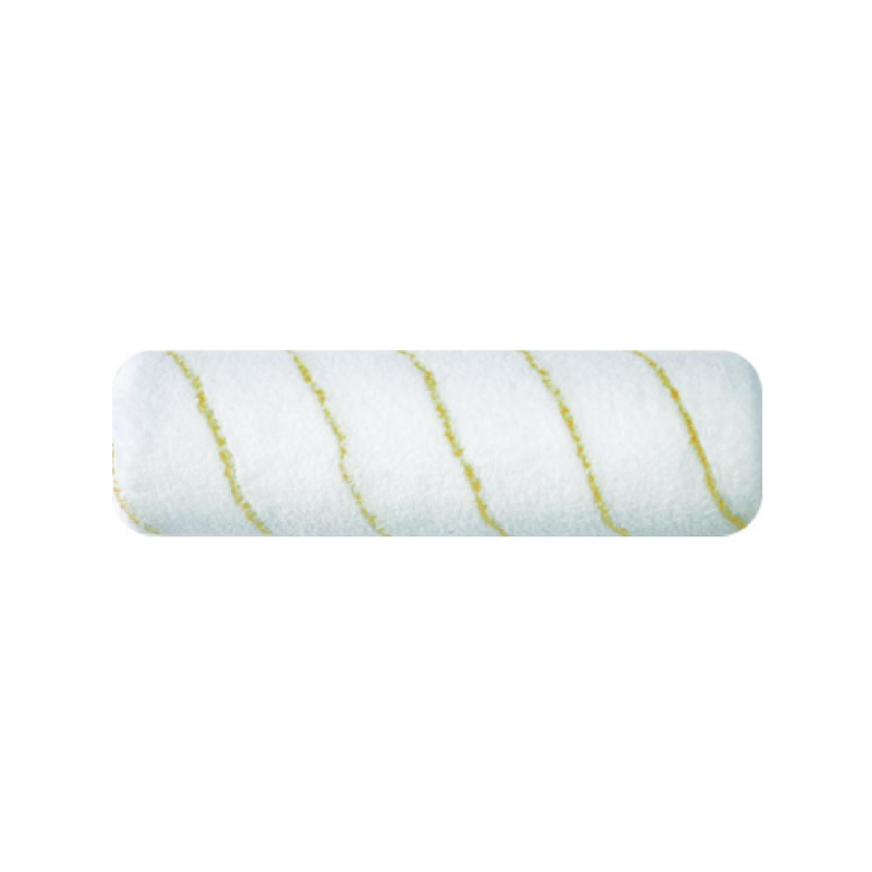Coprirullo in microfibra intrecciata a strisce gialle