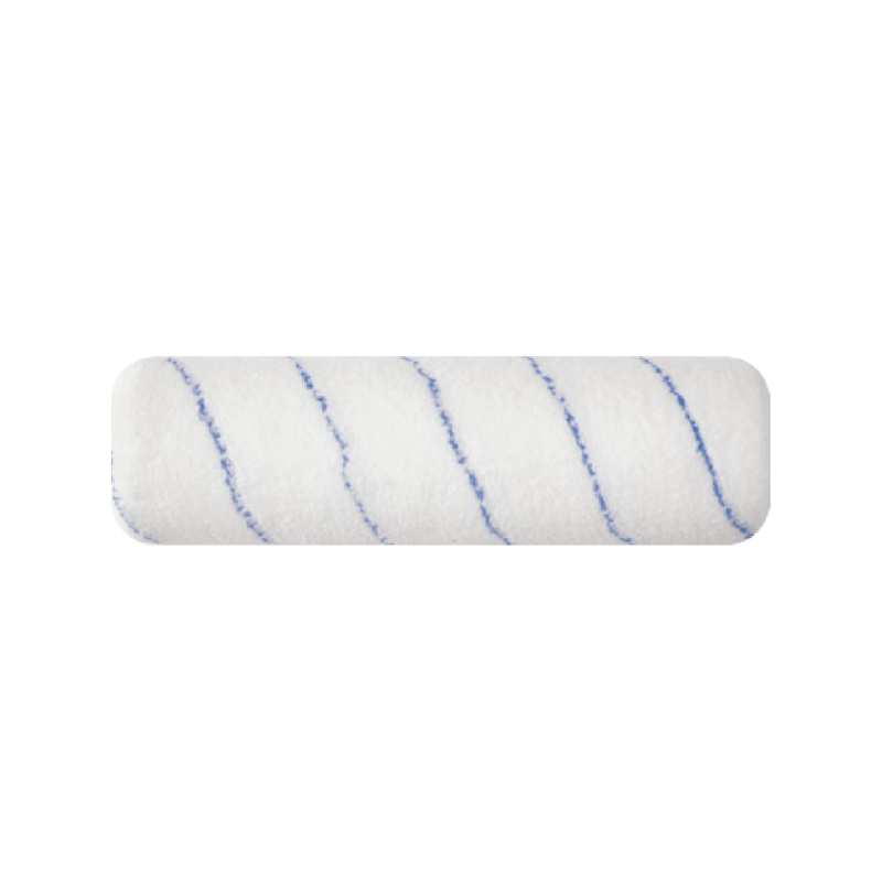 Coprirullo in microfibra intrecciata a strisce blu