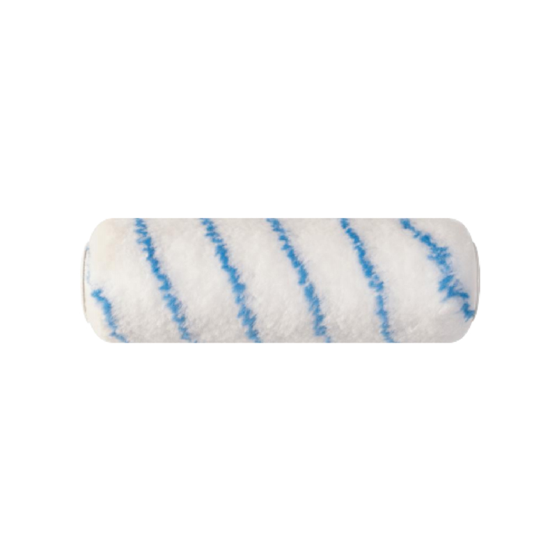 Copertura del rullo in nylon intrecciato a strisce blu (poliammide).