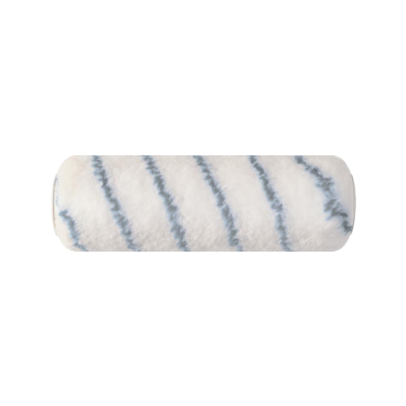 Copertura del rullo in nylon intrecciato a strisce grigie (poliammide).